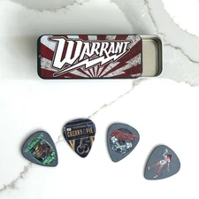 Warrant Guitar Pick Set with Case + Sticker