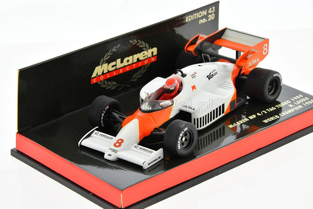 F1 McLAREN MP4/2 #8 Niki Lauda World Champion 1982 1/43 F1 McLAREN MP4/2 #8 Niki Lauda World Champion 1982 1/43
