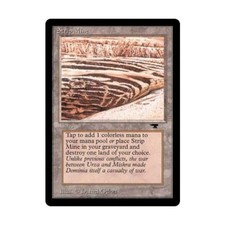 WOTC MtG Antiquities Strip Mine (No Horizon) (R) EX