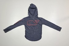 Vineyard Vines Edgartown Hoodie Shirt Girls Striped Size XS 5-6 Whale