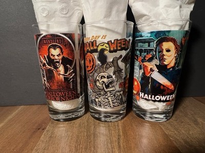 Sold Out Universal Studios Halloween Horror Nights 2022 Pint Glass Set of 3