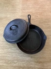Griswold Basting Skillet #9 W/Lid Large Block Logo Cast Iron Skillet 77B-Erie PA