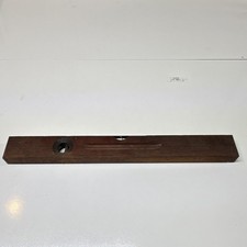 Vintage Stanley Cherry Wood Level Original Collectible Wooden Tool Made in USA