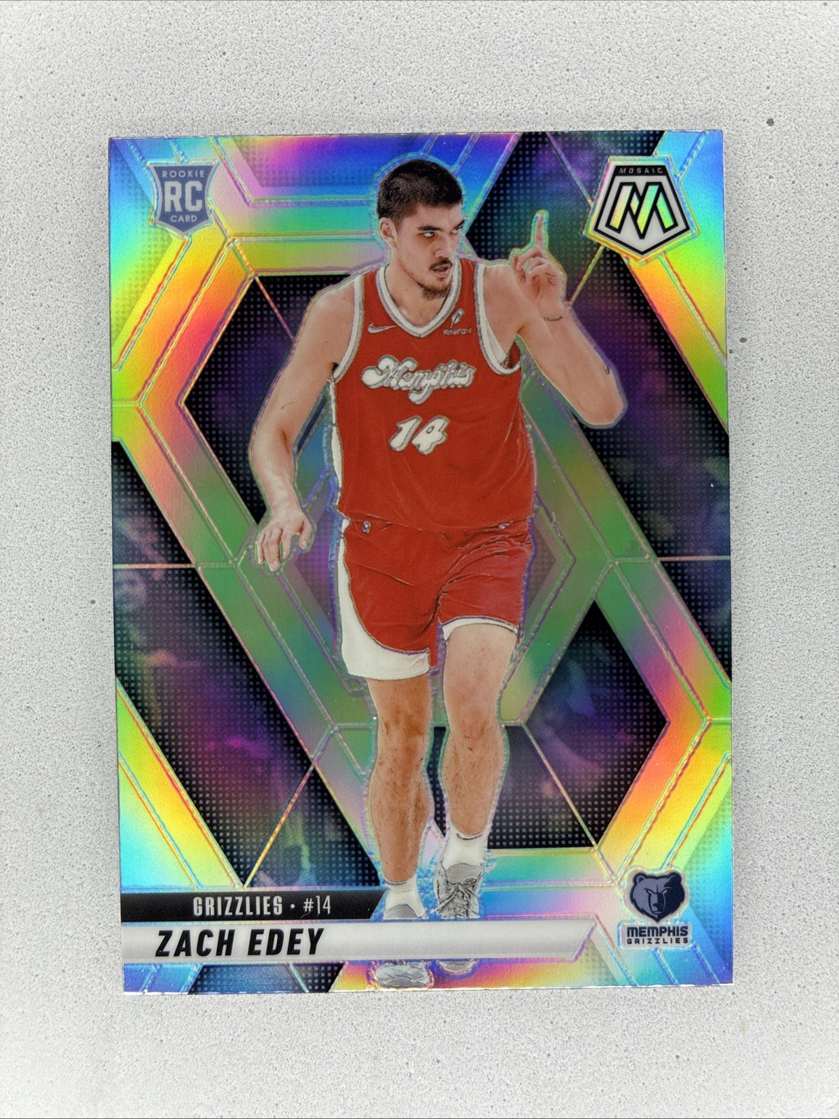 2024-25 Panini Mosaic Basketball Zach Edey Rookie Silver Prizm #248