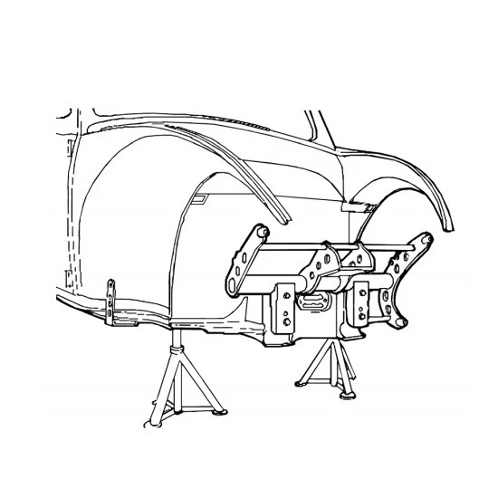 travesaño delantero SOCALOOK® VW Beetle para eje recto delantero Foto 2 de 4