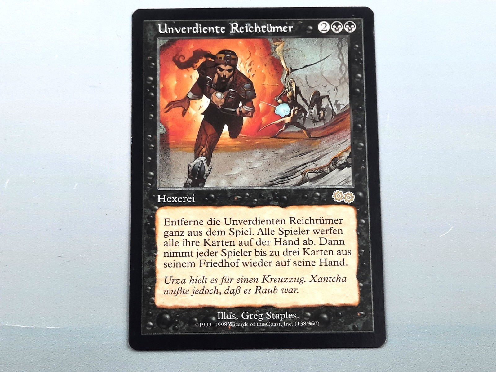 MTG - URZA'S SAGA (BB/'98) - ILL-GOTTEN GAINS (138) - U.REICHT./RARE/NEVER P./NM