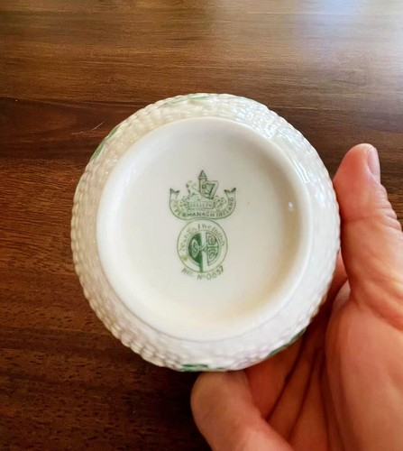 Part of Belleek's Iconic Shamrock Tableware Collection Basketweave Design - Picture 7 of 8