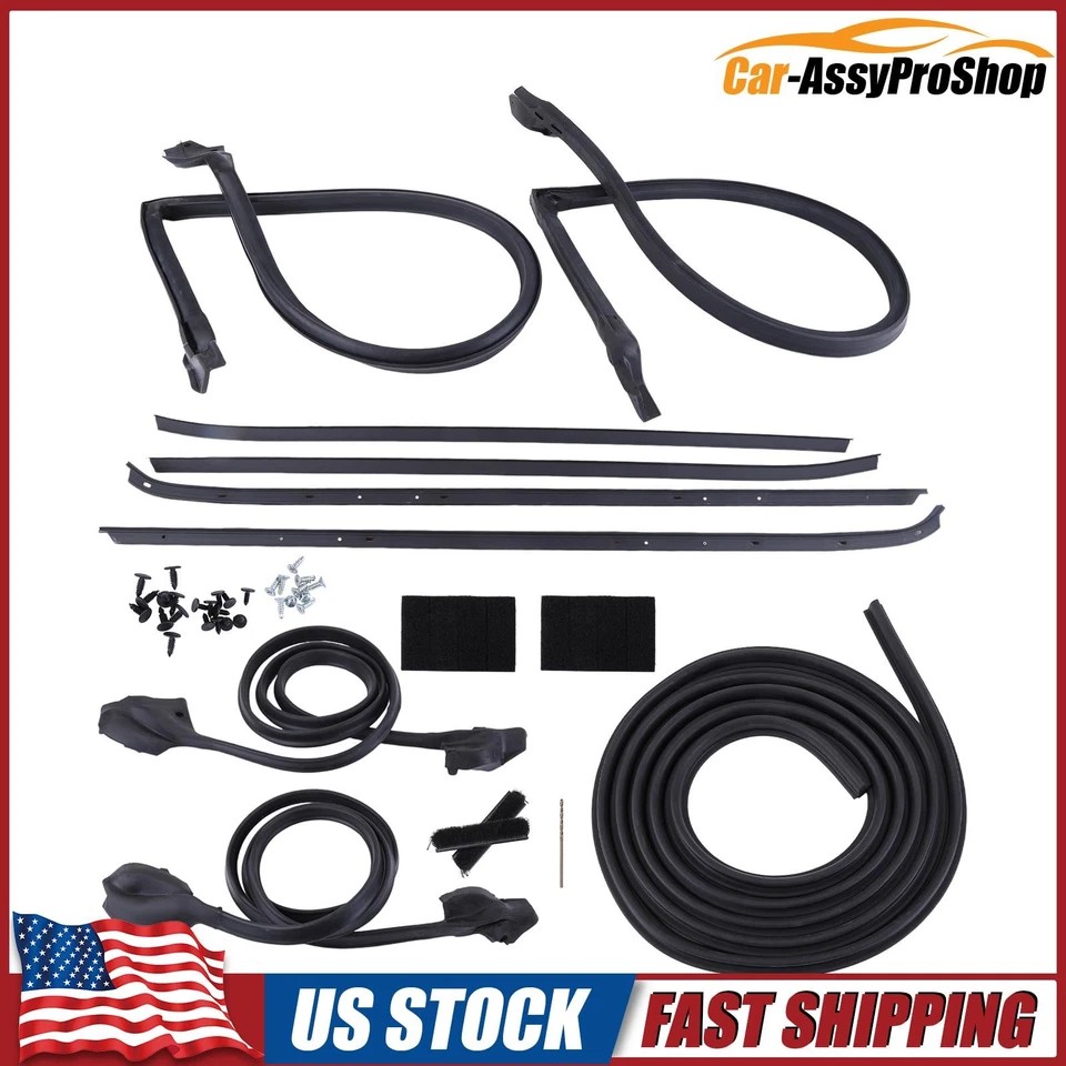 For Chevy Camaro Firebird 1970-1981 Weather Strip Seal Full Weatherstrip Kit Foto 2 de 4