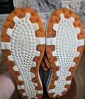 CROCS Golf Shoes Preston Hank Haney Spikeless Men 9.5 Gray Orange Leather — photo 4