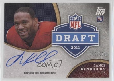 2011 Topps Rising Rookies Draft /250 Lance Kendricks #DRA-LK Auto RC 0v1