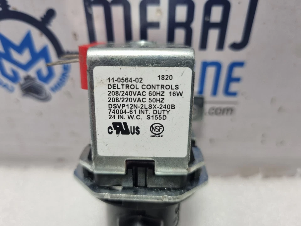 Deltrol Controls 11-0564-02 Solenoid Valve 208/240VAC 60HZ 16W 208/220VAC 50Hz - Image 3 of 4