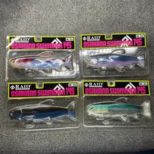 Raid Japan Osakana Swimmer 145 Line Thru Swimbait Lure 5.8" 1.8oz - Choose Color