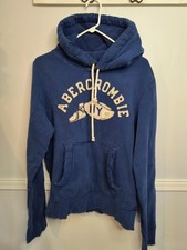 Y2K Abercrombie Fitch NY Vtg Muscle Thermal Distressed Thick Hoodie Unisex L