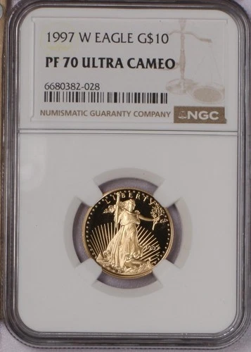 1997-W Gold Eagle 1/4 oz. $10 NGC PF70 Ultra Cameo