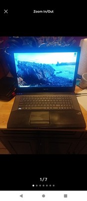 ASUS ROG 17'' Gaming Laptop i7 12GB 500GB SSD Win 10 Pro Backlit Black