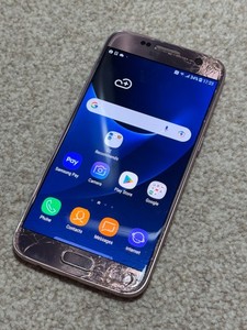 Samsung Galaxy S7 SM-G930F - 32GB - Pink (O2) - Smashed