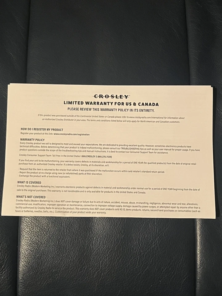 Tocadiscos Portátil Crosley Cruiser Plus-CR8005F-WO - Opción de Juego Inalámbrico NUEVO EN CAJA Foto 4 de 4