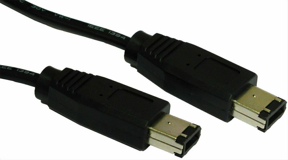 1m Firewire IEEE 1394 6 Pin to 6 Pin cable - Image 3 of 4