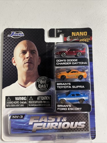 Nano Hollywood Rides | Fast & Furious 3-Pack DAYTONA SUPRA ESCORT - Picture 1 of 6