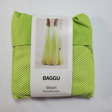 BAGGU Limeade Mesh Standard Baggu Reuseable Bag New HTF Rare Green Lime