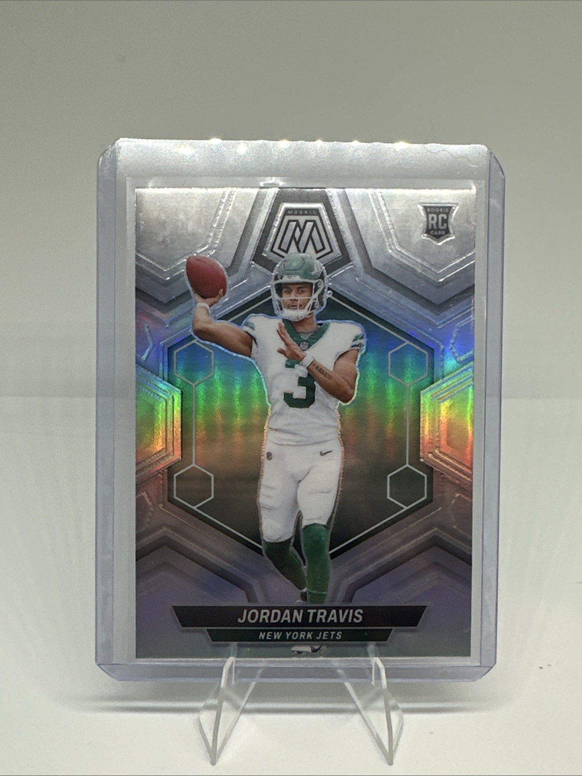 2024 Panini Mosaic - Rookies Jordan Travis #395 Silver Prizm (RC)