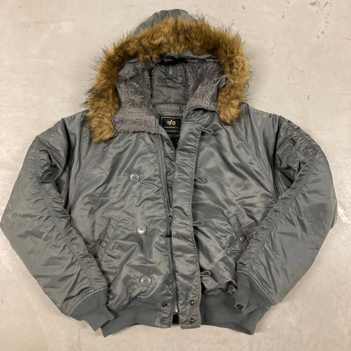 ジャケット・アウター ALPHA 00s n2b fur jacket y2k military Preços baixos em ALPHA N-2B Casacos, jaquetas e Coletes para