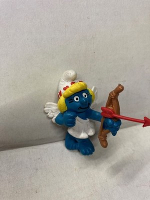 Schleich Schtroumpfs Schlumpf SMURFETTE CUPID with Bow Vintage Made in Germany