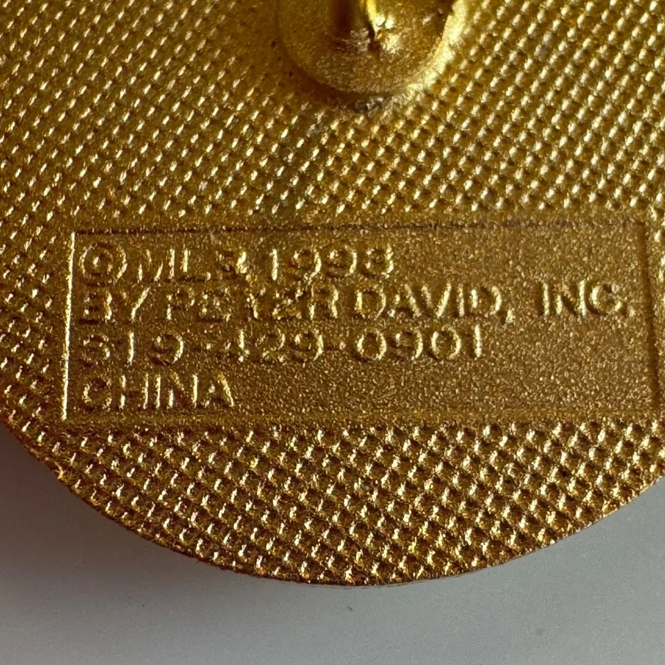 Vintage Arizona Diamondbacks Gold Baseball Logo Enamel Lapel Pin Peter David - Image 4 of 4