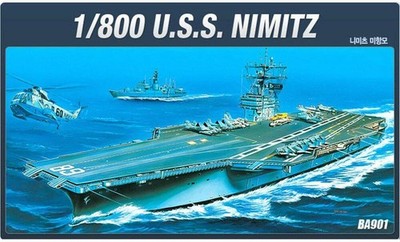 Academy 14213 US Aircraft Carrier Nimitz 1/800 Scale Plastic Model Kit