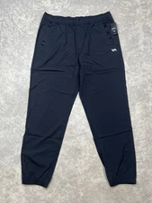 RVCA Kevin EW Pants Jogger Black Elastic Waist Stretch Sz L