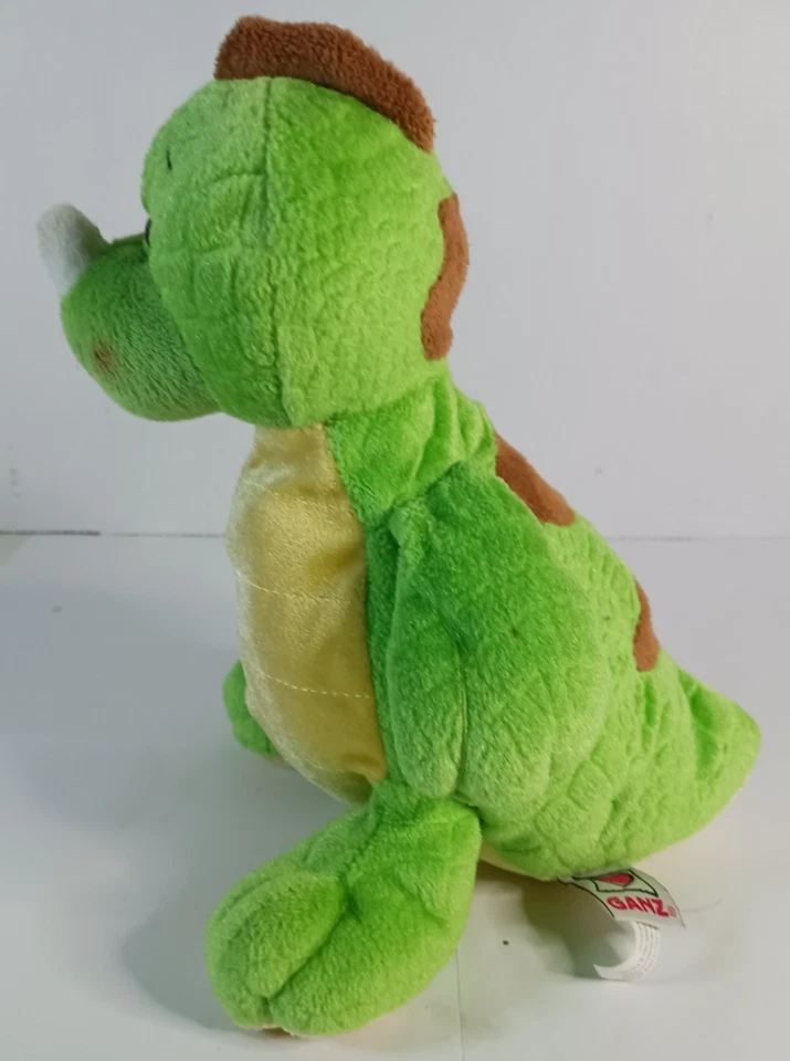 Ganz Webkinz Key Lime Dino Dinosaur 9" Plushie HM185 Beanbag - Image 2 of 4