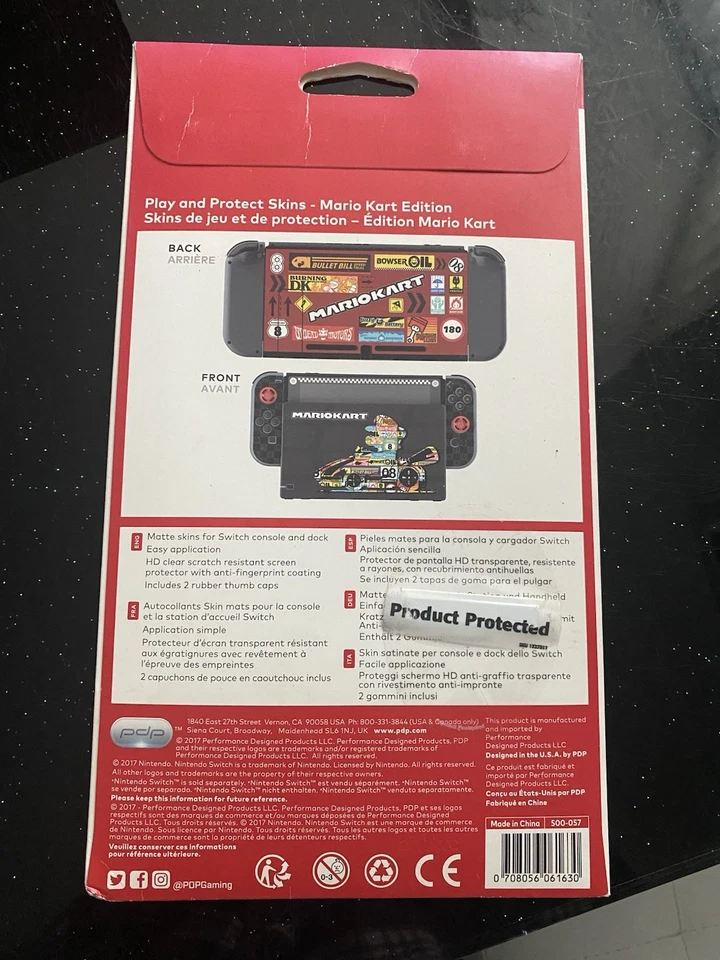 Nintendo Switch Mario Kart Play & Protect Screen Protection & Skins by PDP - Image 2 of 2