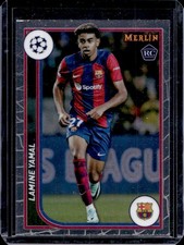 2023-24 Topps Chrome Merlin UEFA Lamine Yamal RC Rookie #27 Barcelona
