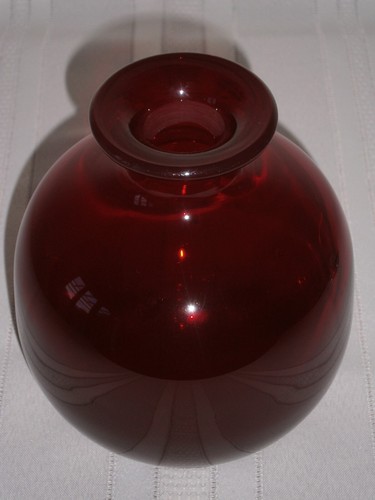 Mid-Century Vintage Christina Ruby Glass Decanter 1960-70's Sweden - Picture 4 of 14