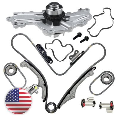 Timing Chain Kit Water Pump Gasket For Ford Edge Mazda CX-9 Lincoln MKX 3.5 3.7L