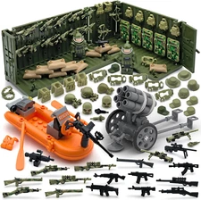 Modern Military Weapon Pack Building Block Toys for Swat Team Building Brick Wea