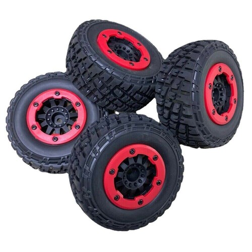 1/10 Pneumatici Ruote Esazionali 12mm per Traxxas Ford Raptor R Slash 4X4 ARRMA SENTON 3S - Foto 9 di 11