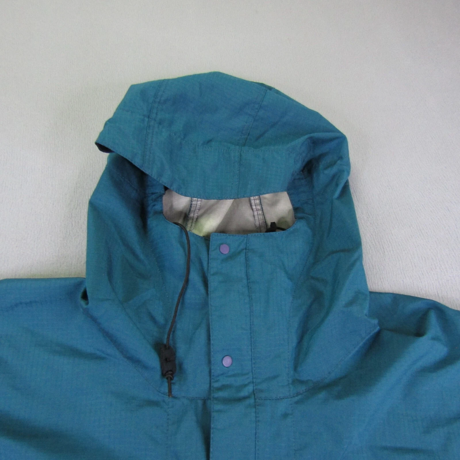 patagonia vintage teal pneumatic pullover 1/4 zip anorak jacket