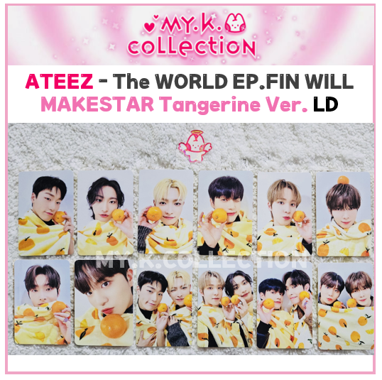 ATEEZ Makestar Tangerine Blancket LuckyDraw THE WORLD EP.FIN ATEEZ Makestar Tangerine Blancket LuckyDraw THE WORLD EP.FIN