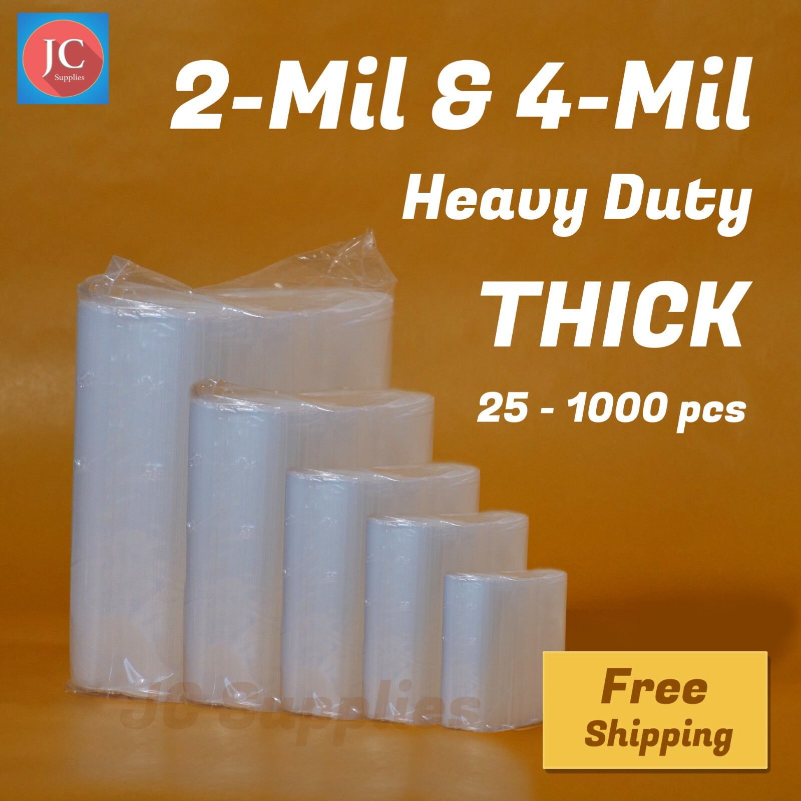 Zip Clear Plastic Reclosable Bags 4Mil HEAVYDUTY Zipper Seal Lock Jewelry Bags International