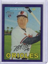 Hyun-Soo Kim 2016 Topps Heritage Chrome Purple Rookie Card #721 Orioles