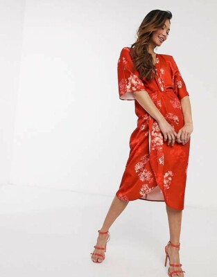 BNWT Hope & Ivy Stunning Red Kimono (Sold out everywhere) Size 8 UK 