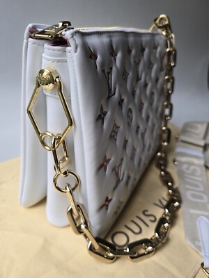 Louis Vuitton Monogram Coussin PM LV Garden White Shoulder