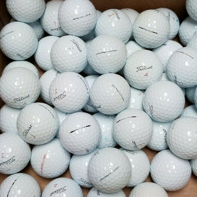 Titleist Pro V1X Mixed Years AAAAA Mint 50 Used Golf Balls 5A