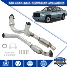 Y Pipe Catalytic Converter Set For 2009-2011 2012 2013 Chevrolet Avalanche 5.3L