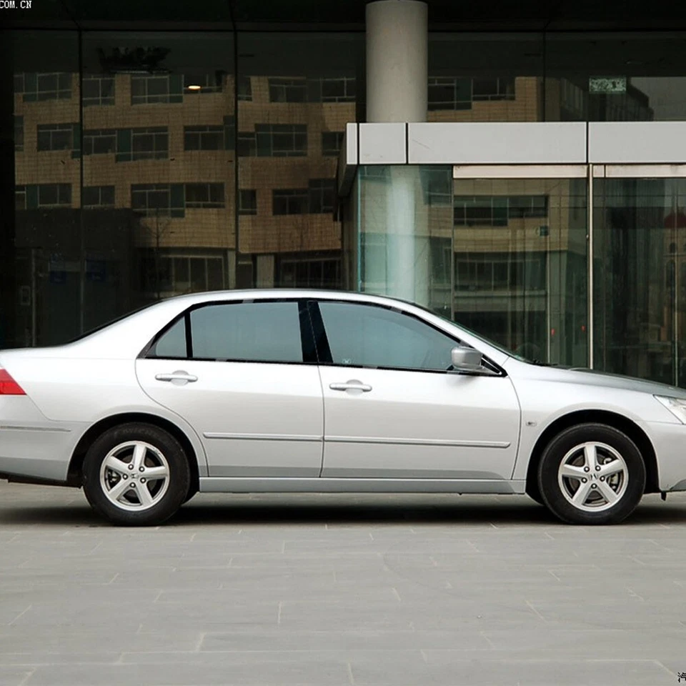 Matte/Glossy Black Chrome Delete Window Trims For Honda Accord 2004-2007 Foto 2 de 4