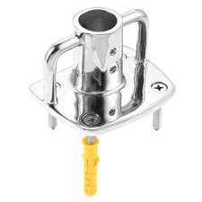 Square Boat Flag Pole Socket Patio Lawn Garden Outdoor Decor for Pontoons Boat