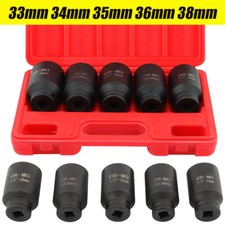 5pcs 12 Drive Deep Impact Axle Hub Socket Set 6 Point 33mm 34mm 35mm 36mm 38mm 5pcs 12 Drive Deep Impact Axle Hub Socket Set 6 Point 33mm 34mm 35mm 36mm 38mm