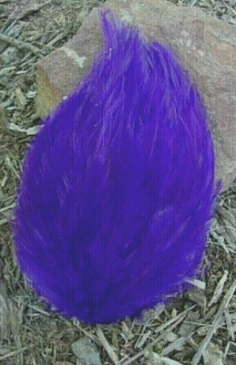 Regal Purple Rooster Feather Pad Hat Headband Purse Sew or Glue on     