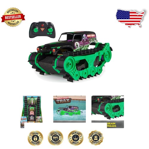Official Grave Digger Trax 1:15 Scale Waterproof Remote Control Monster Truck